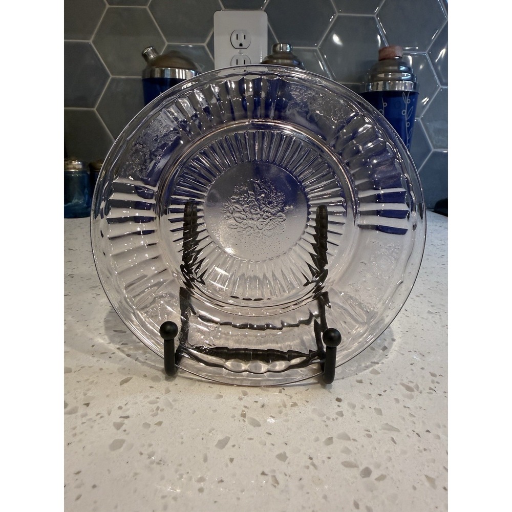 Anchor Hocking Mayfair Pink 6 3/4" Round Bread Butter Plate Depression Glass